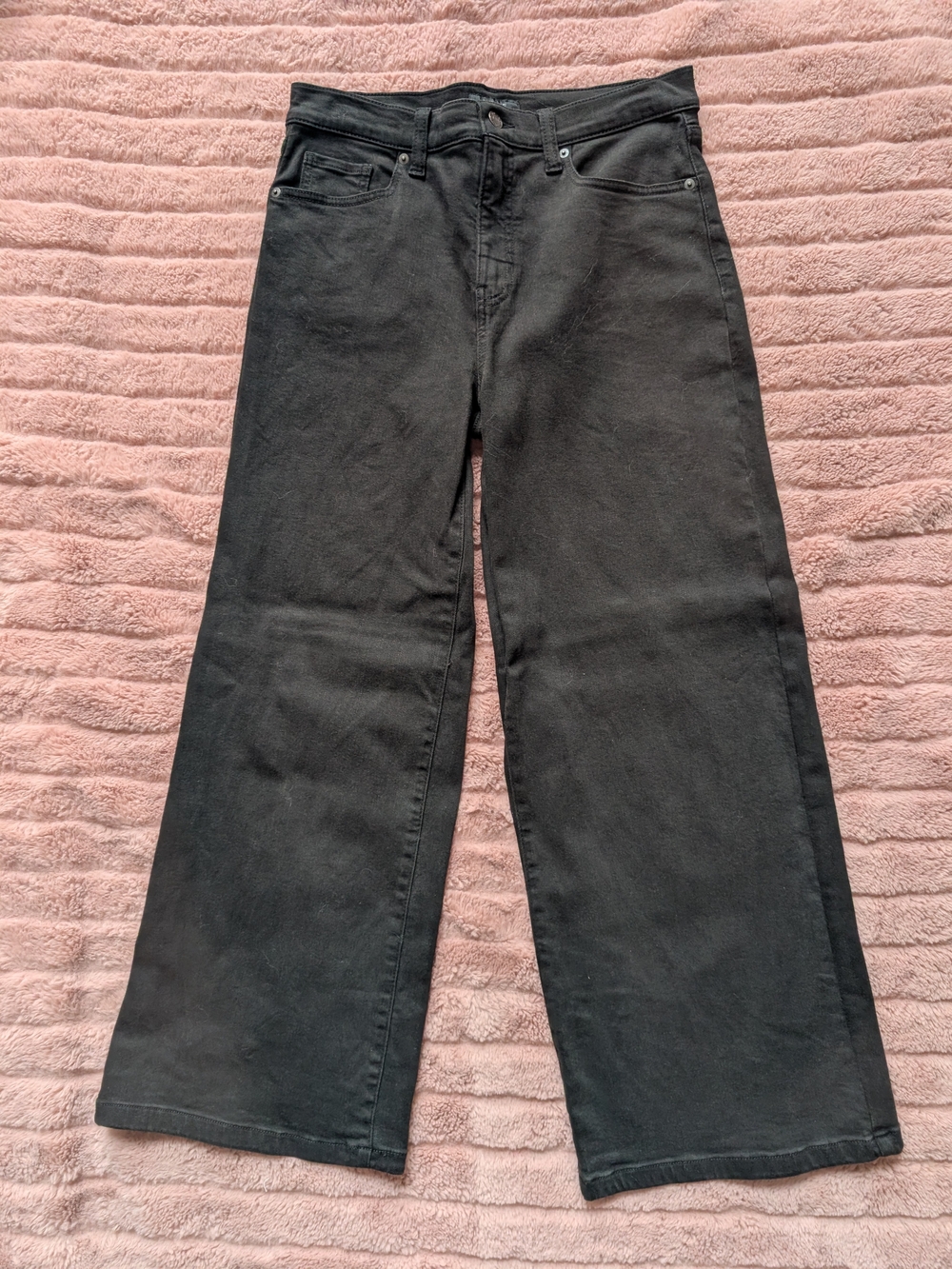 Banana Republic Wide Leg High Rise Stretchy Women’s Jeans - Black Size 8/29